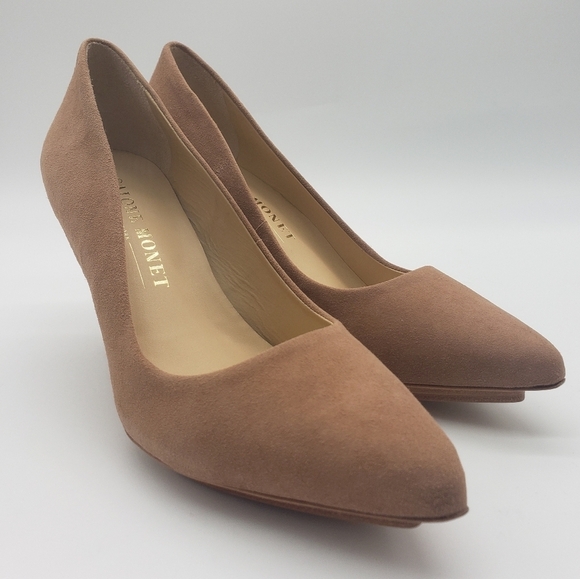 1504- Salone Monet Anita Suede Heels Size 8M NWT – w/ Box & Dust Bag - Picture 2 of 16